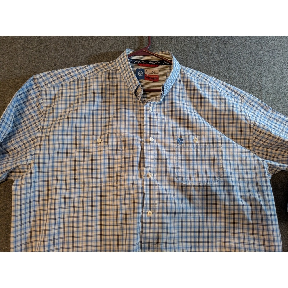Wrangler‎ Shirts Men 3XL George Strait Cowboy Cut Plaid Button Down Lot of 2 - Picture 9 of 16